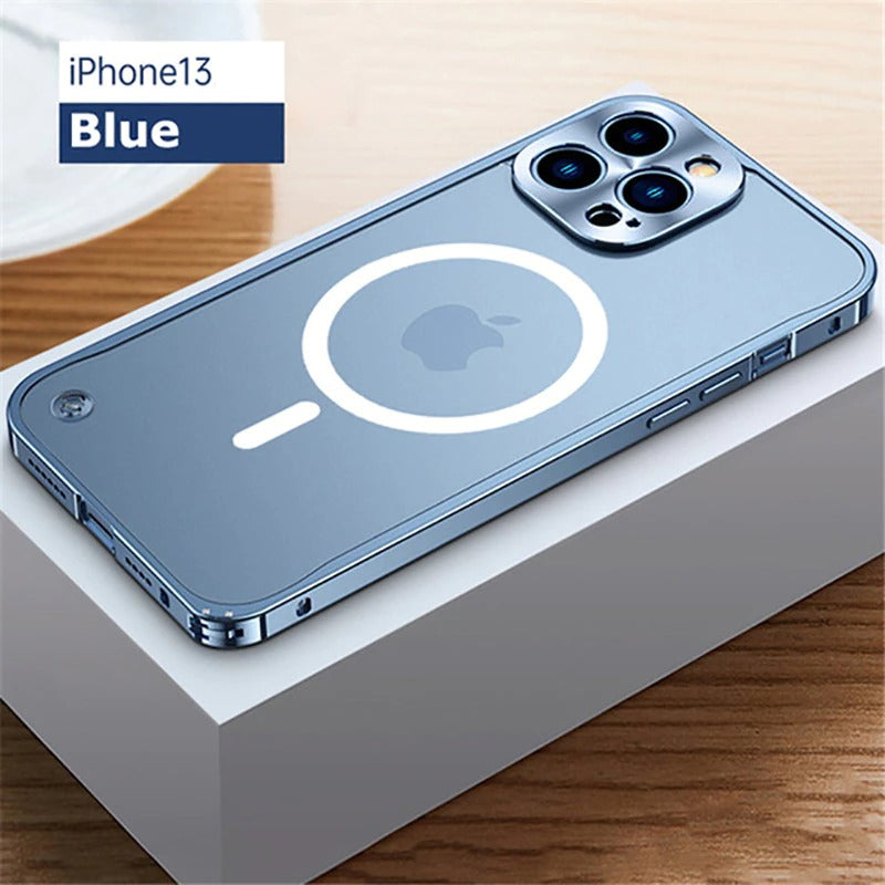 Magnetische Ladehülle aus Aluminium für das iPhone
