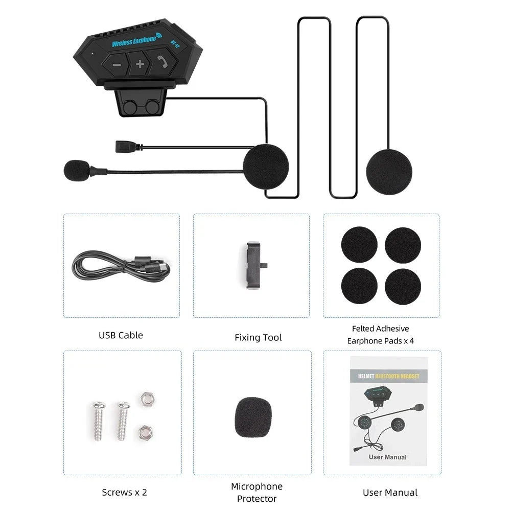Bluetooth-Headset für Motorradhelme