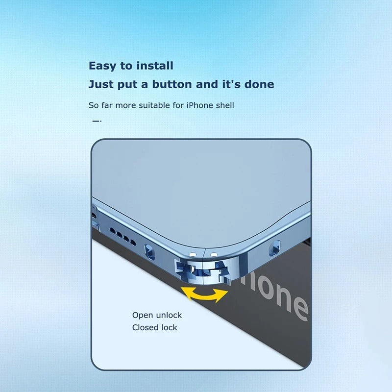 Magnetische Ladehülle aus Aluminium für das iPhone